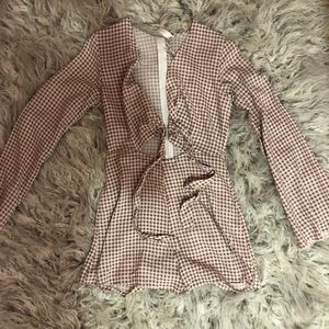 checkered romper